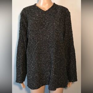 Vintage Norton McNaughton Women's Sweater Size L Knit Wool Blend Long Sleeve